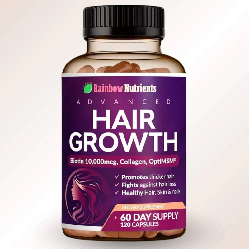 Hair Growth® Vitamina para cabello con Biotina x 120 cápsulas