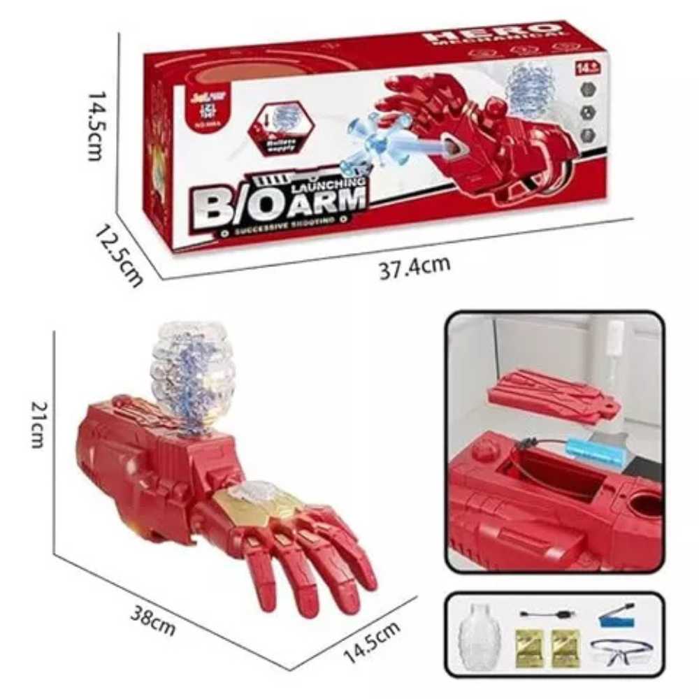 Brazo Lanzador de Hidrogel Iron Man