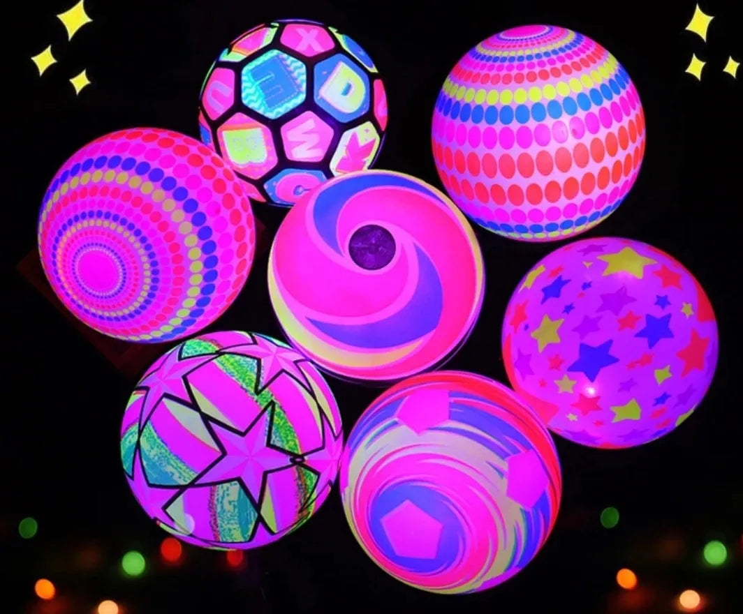 Set 2 Pelota Neon Luminosa