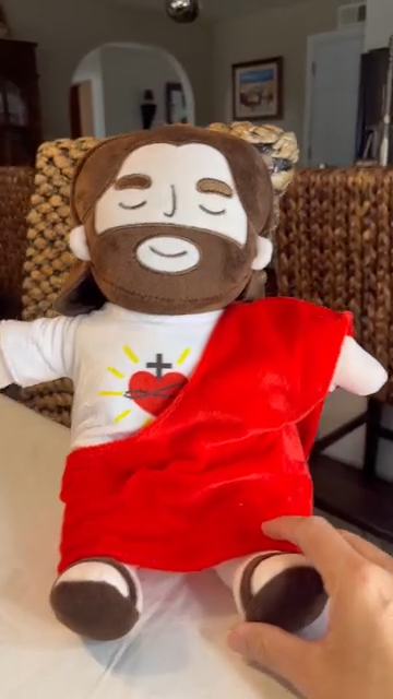 Peluche de Jesus que Respira